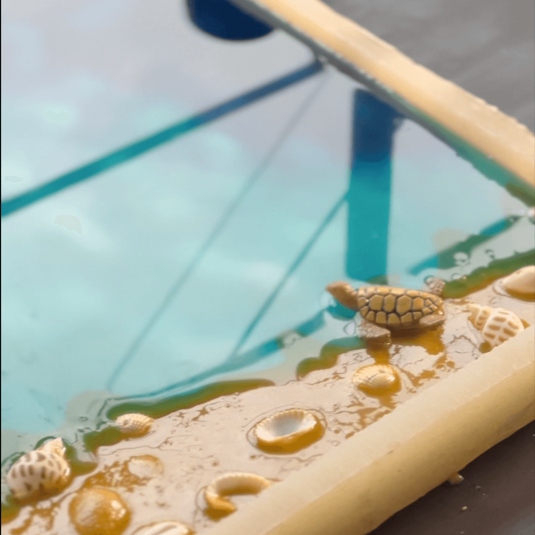 #24 Beach Scene using Epoxy Resin - BohriAli.com