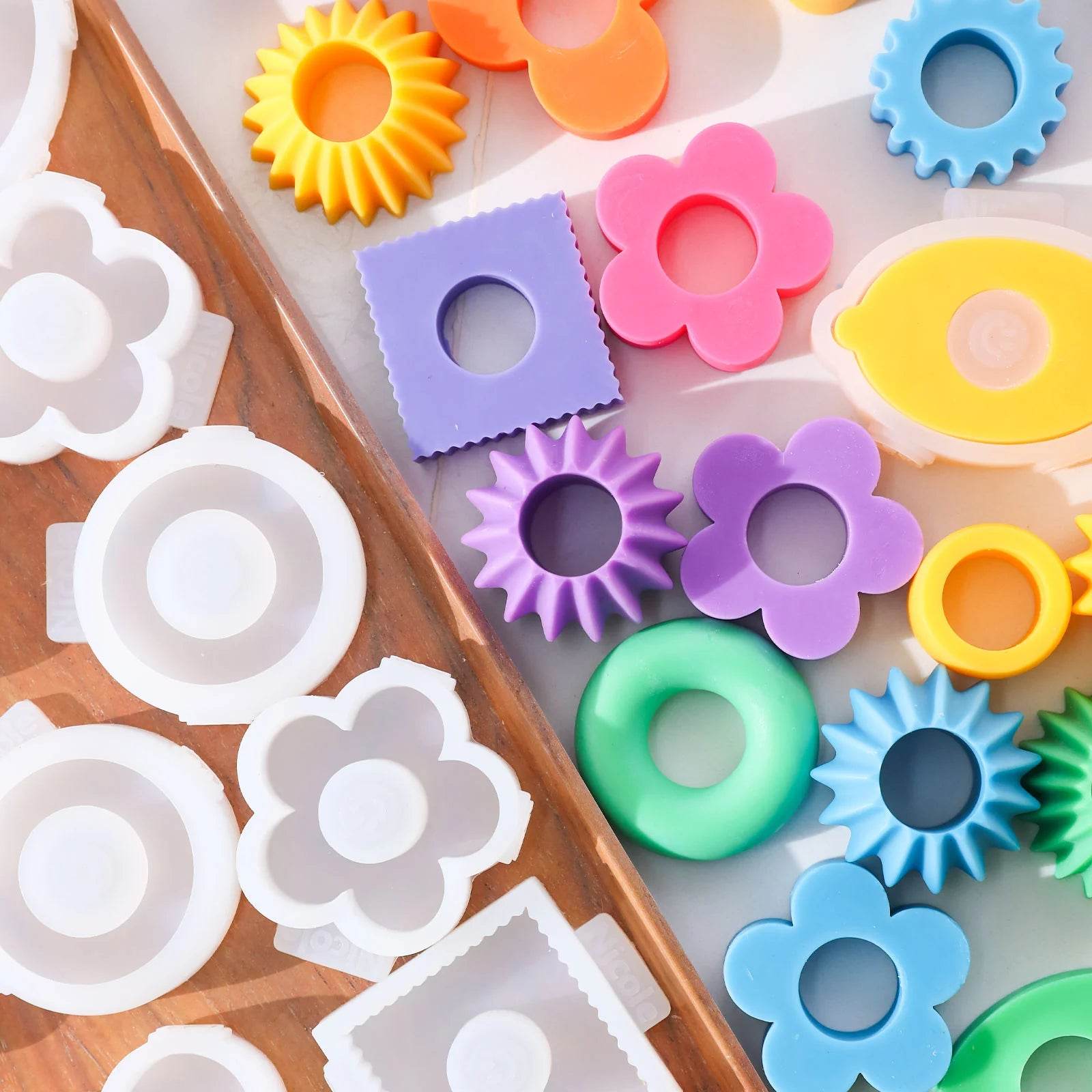 Boowan Nicole: 2.2 cm Building Blocks Stackable Candle Silicone Mold - BohriAli.com