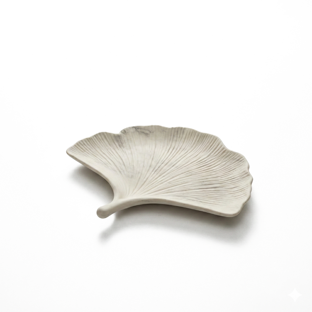 Ginkgo Leaf Trinket Dish Silicone Mould | For Concrete | Jesmonite®️| Resin