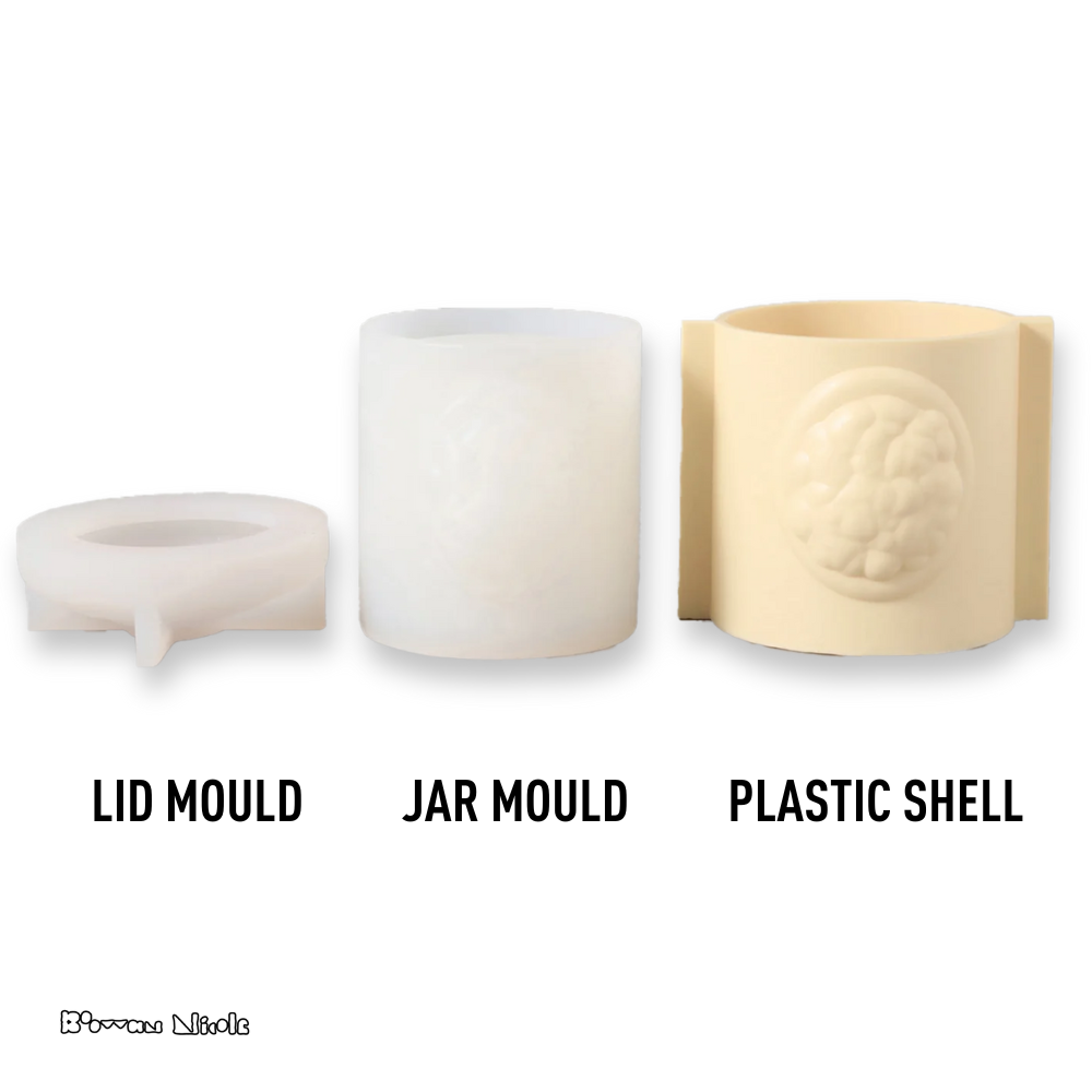 Boowan Nicole: APOLLO Candle Jar Silicone Mould