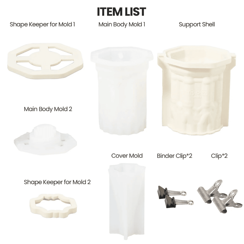 Boowan Nicole:Gothic Revival Architecture Dimmable Rechargeable Table Lamp Silicone Mold and Accessories - BohriAli.com