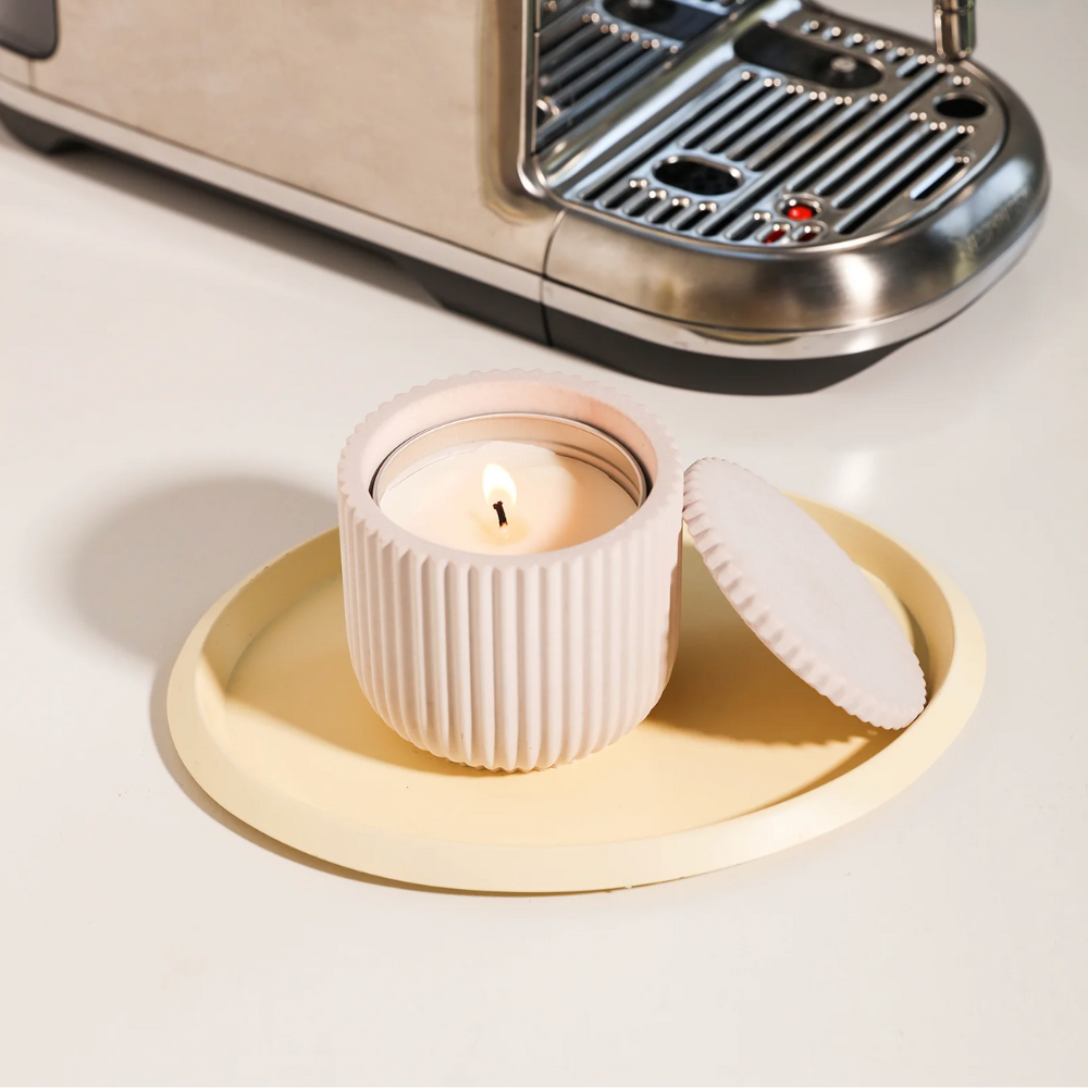 Boowan Nicole: Carousel Ridged Candle Jar Silicone Mould