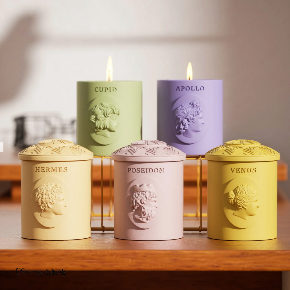 Boowan Nicole: HERMES Candle Jar Silicone Mould