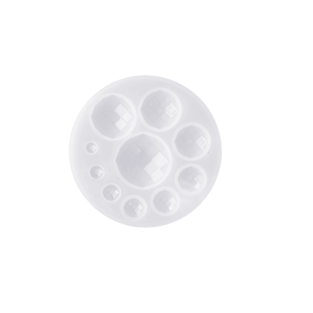 Eco-Mould: Round gem stone Silicone Mould - BohriAli.com