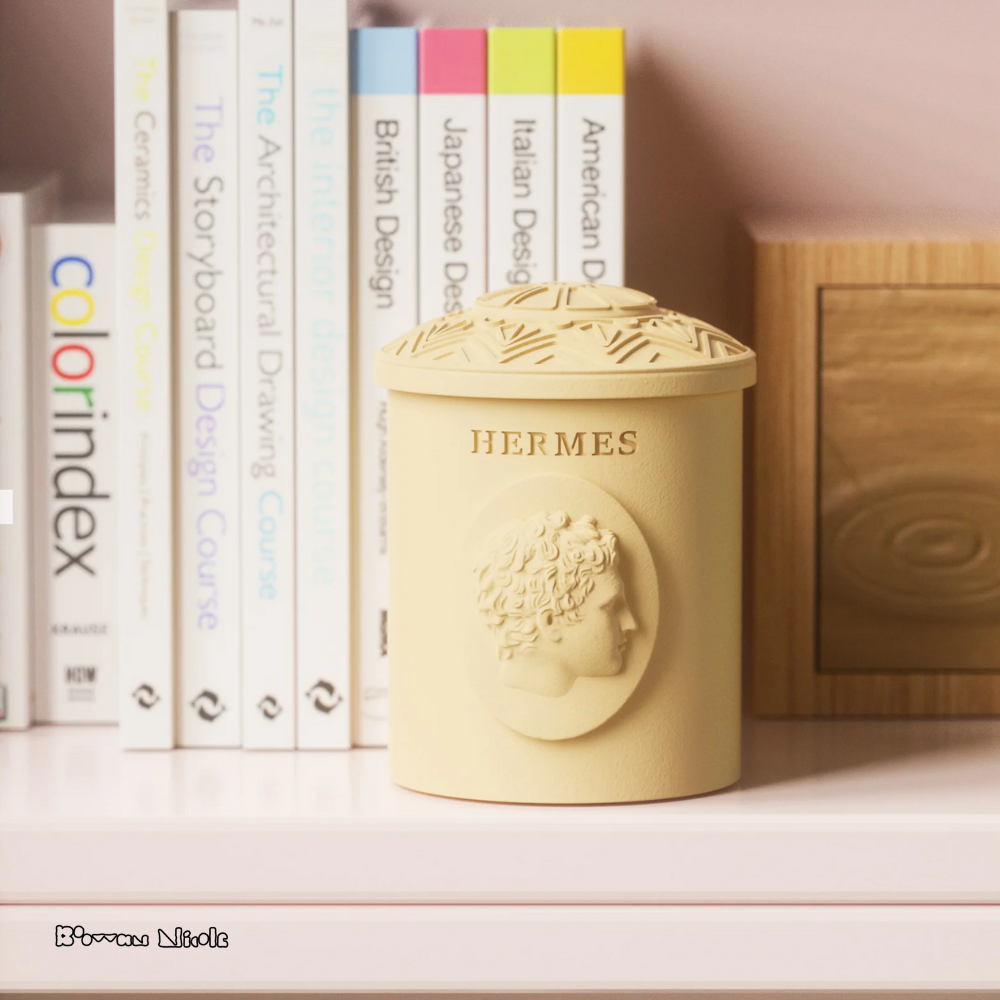 Boowan Nicole: HERMES Candle Jar Silicone Mould