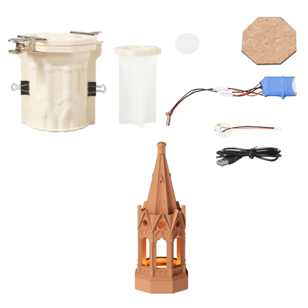 Boowan Nicole:Gothic Revival Architecture Dimmable Rechargeable Table Lamp Silicone Mold and Accessories - BohriAli.com