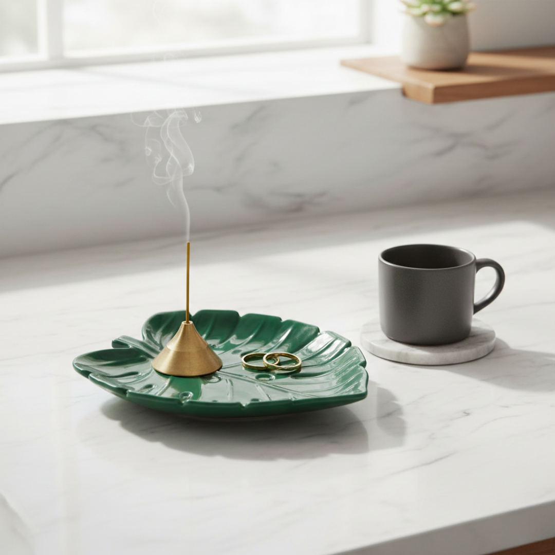 Monstera Leaf Trinket Dish Silicone Mould | For Concrete | Jesmonite®️| Resin