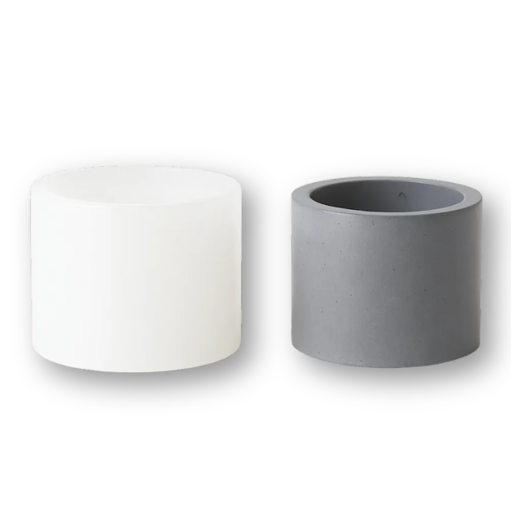 Edge Cyliner Planter Silicone Mould