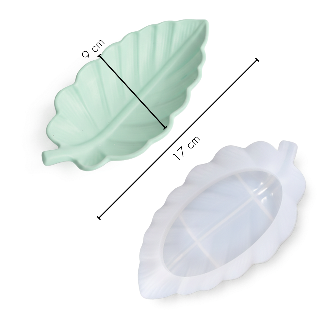 Aura Leaf Trinket Dish Silicone Mould | For Concrete | Jesmonite®️| Resin