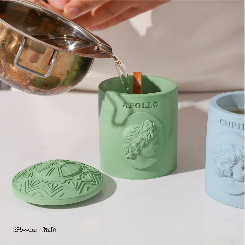 Boowan Nicole: APOLLO Candle Jar Silicone Mould