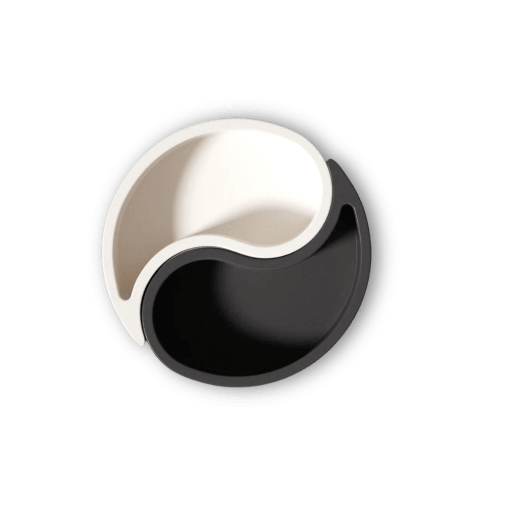 Boowan Nicole: Yin Yang Concrete Succulent Planter Silicone Mould - BohriAli.com
