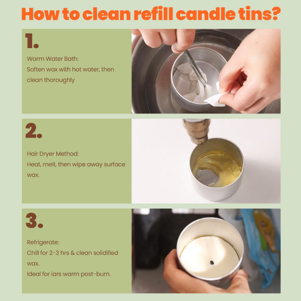 Boowan Nicole: Carousel Ridged Candle Jar (Pointed Lid) with 6 OZ Refill Candle Tin