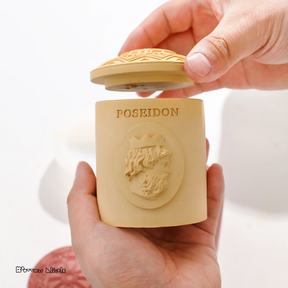 Boowan Nicole: POSEIDON Candle Jar Silicone Mould