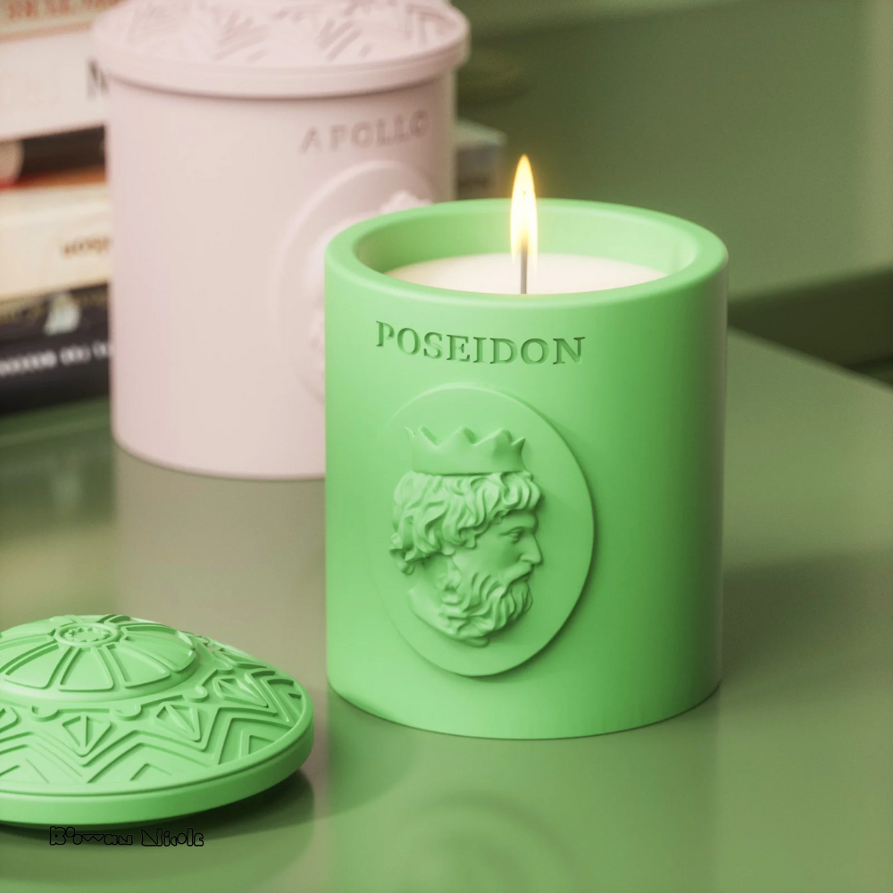 Boowan Nicole: POSEIDON Candle Jar Silicone Mould