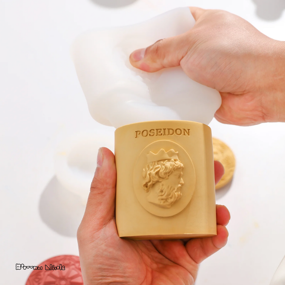 Boowan Nicole: POSEIDON Candle Jar Silicone Mould