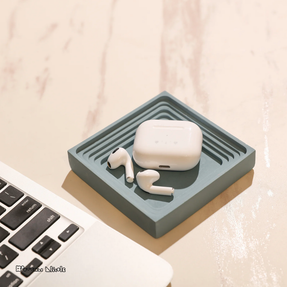 Boowan Nicole: Concrete Storage Container Silicone Mold (SH0784)