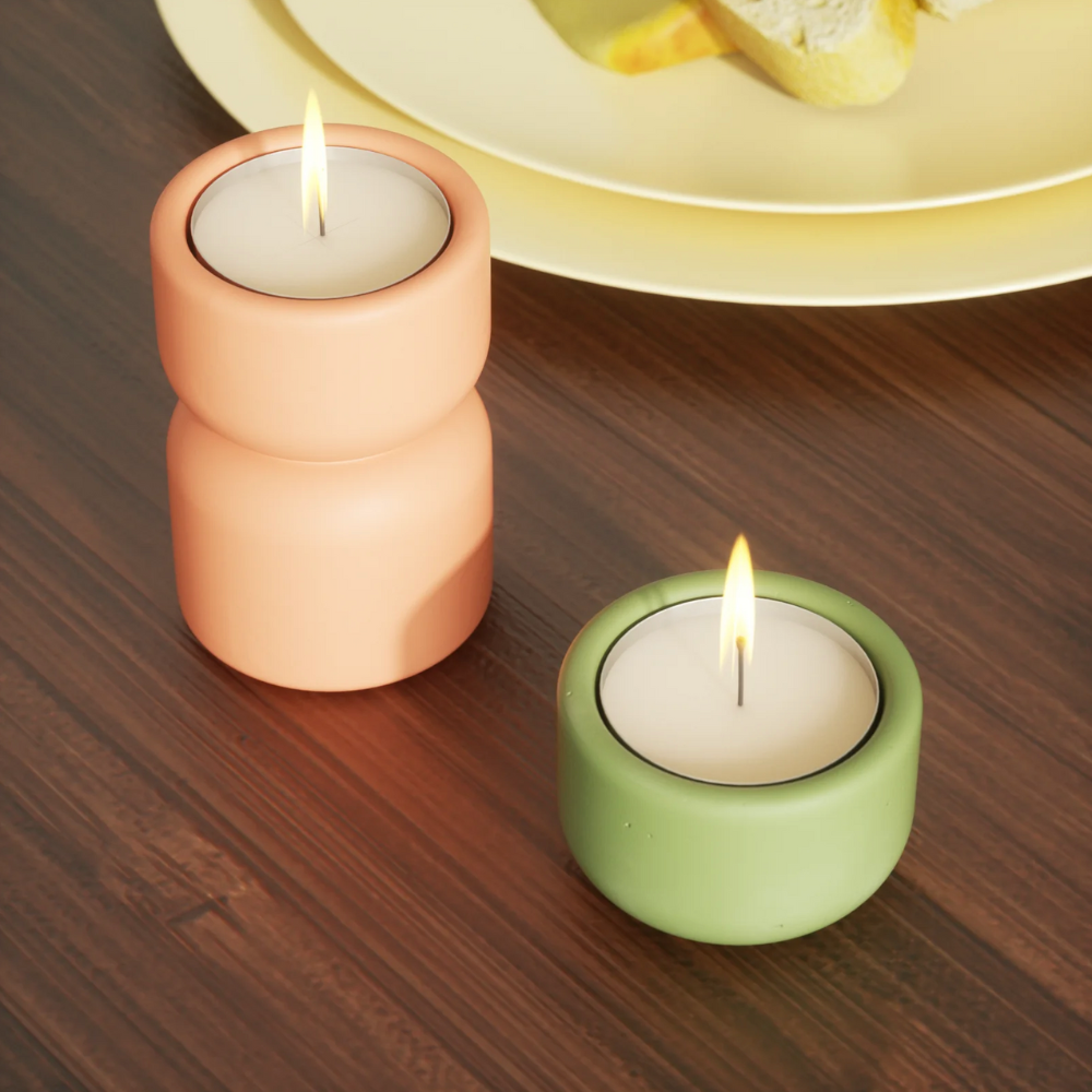 Boowan Nicole: Serenity Stacked Tealight Candle Holder Silicone Mould