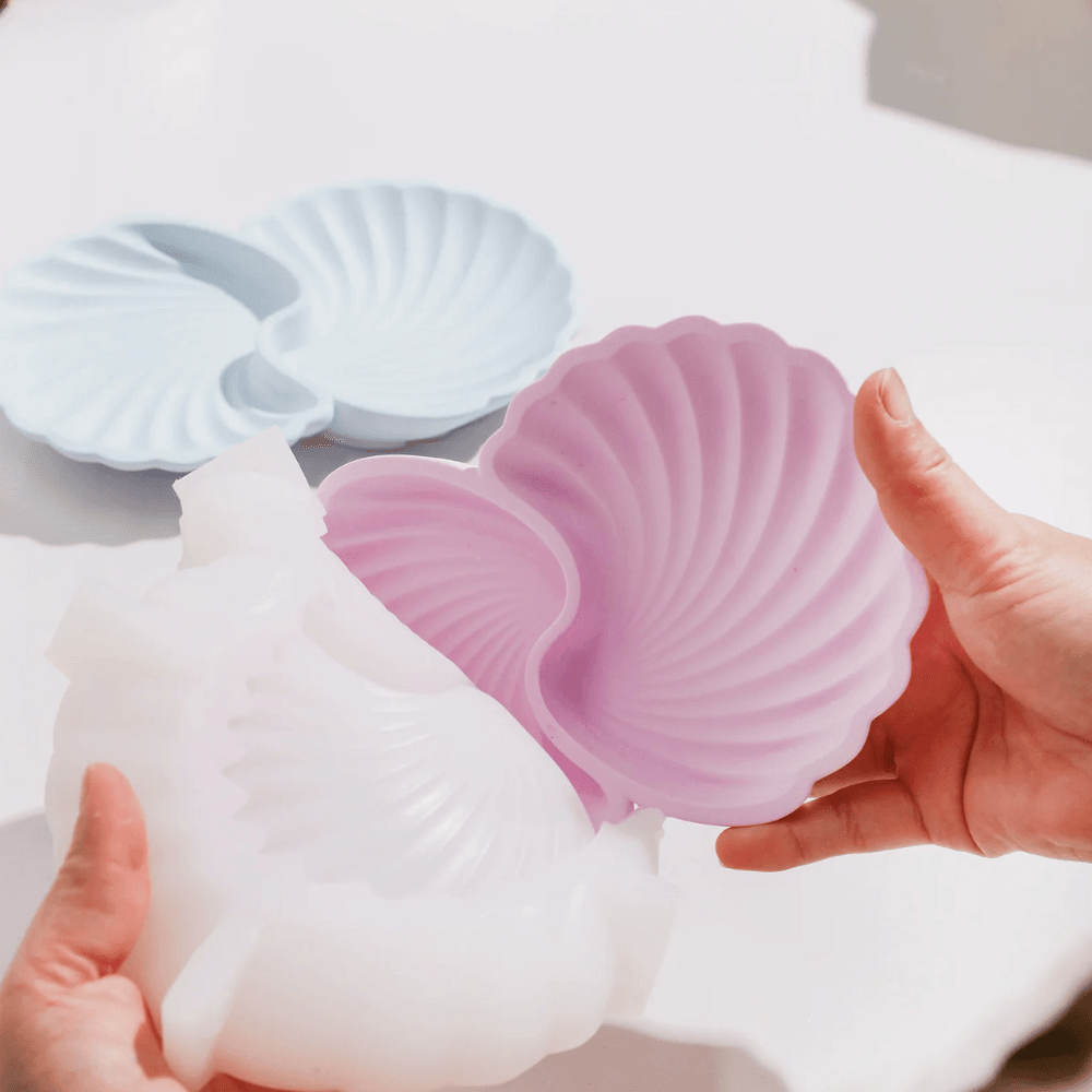 Boowan Nicole: Mystic Seashell Tray Silicone Mold - BohriAli.com