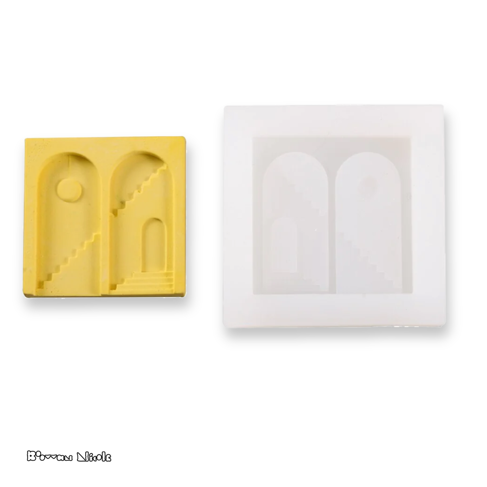 Boowan Nicole: Concrete Fridge Magnet Silicone Mold