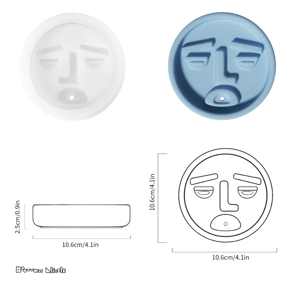 Boowan Nicole: Ugly Face Incense Holder Silicone Mould - BohriAli.com