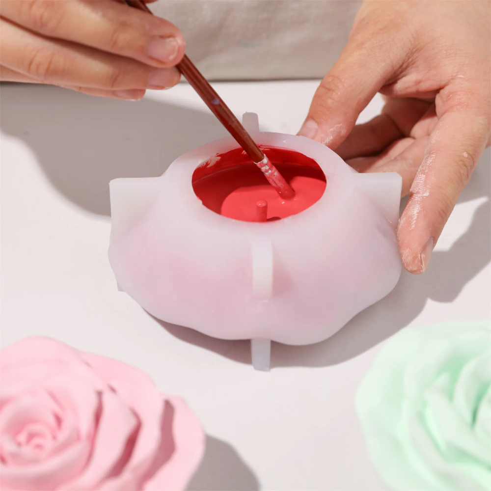 Boowan Nicole: Serene Rose Incense Holder Silicone Mold