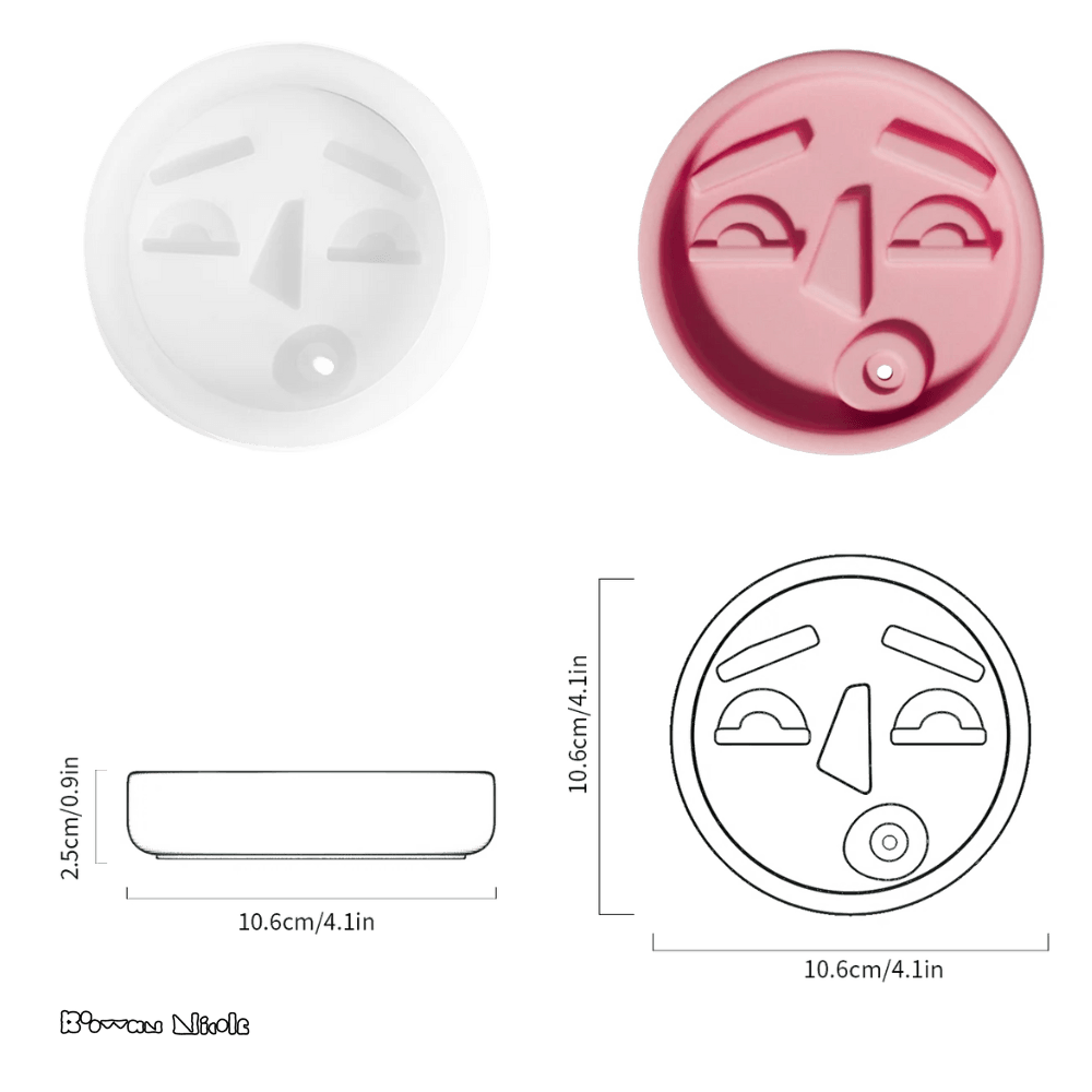 Boowan Nicole: Ugly Face Incense Holder Silicone Mould - BohriAli.com