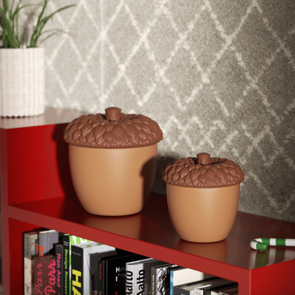 Boowan Nicole: Enchanted Acorn Cottage Candle Jar Mold (3.5 Oz / 7 Oz) - BohriAli.com