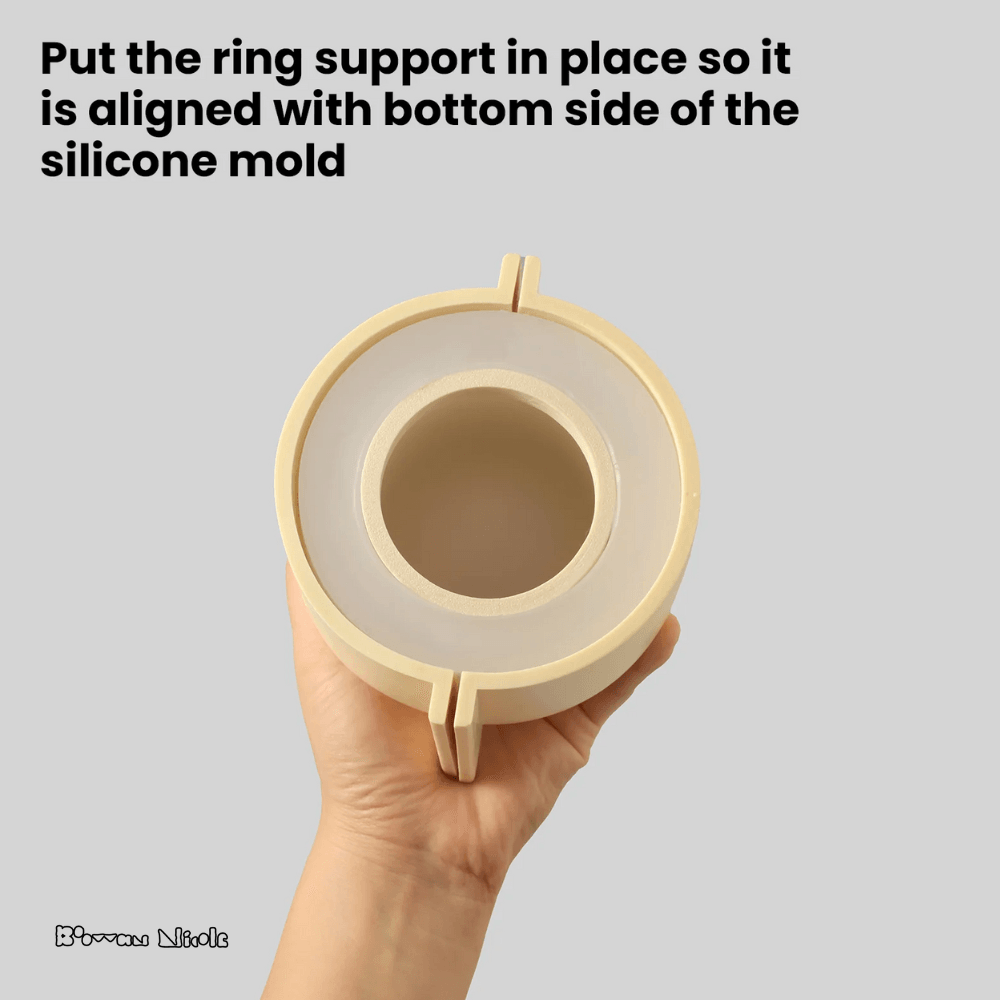 Boowan Nicole: Chalice Candle Jar with Ring Handle Lid Silicone Mold - BohriAli.com