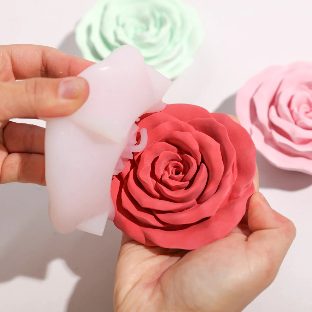 Boowan Nicole: Serene Rose Incense Holder Silicone Mold