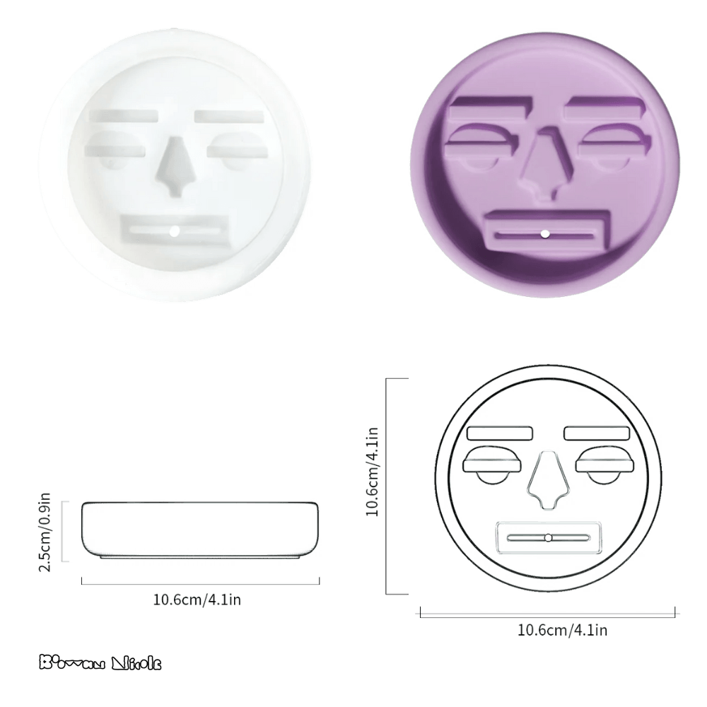 Boowan Nicole: Ugly Face Incense Holder Silicone Mould