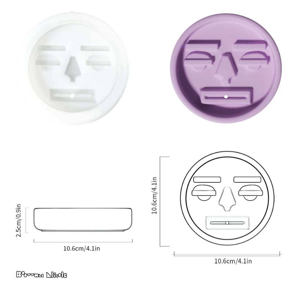 Boowan Nicole: Ugly Face Incense Holder Silicone Mould - BohriAli.com