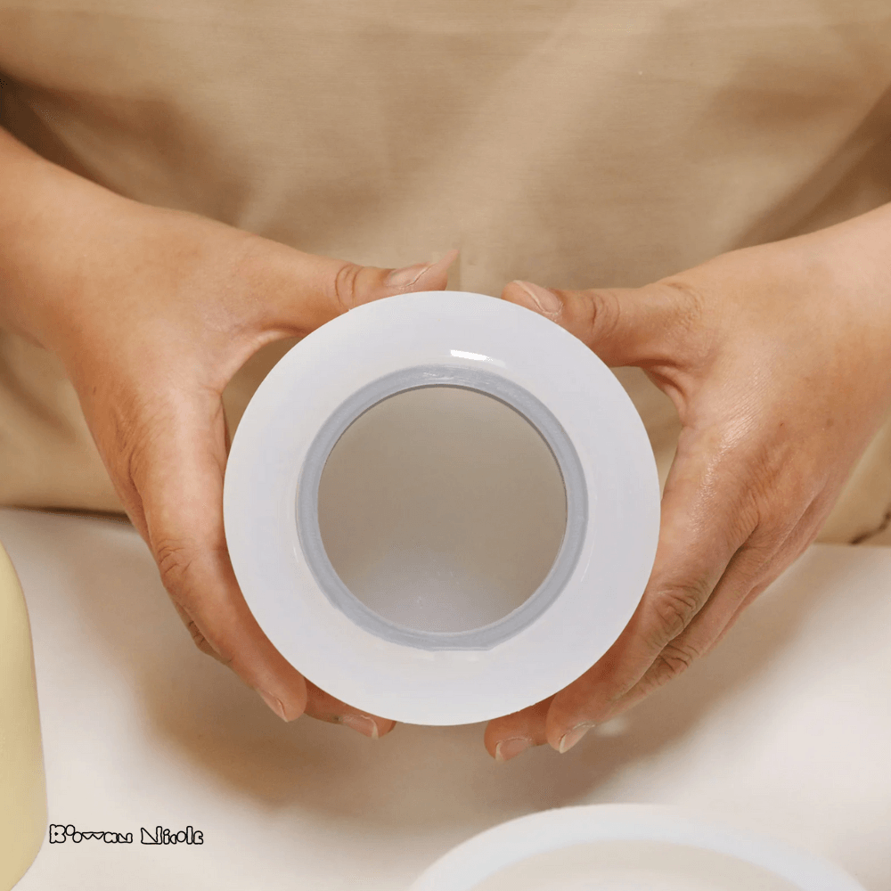 Boowan Nicole: Chalice Candle Jar with Ring Handle Lid Silicone Mold - BohriAli.com