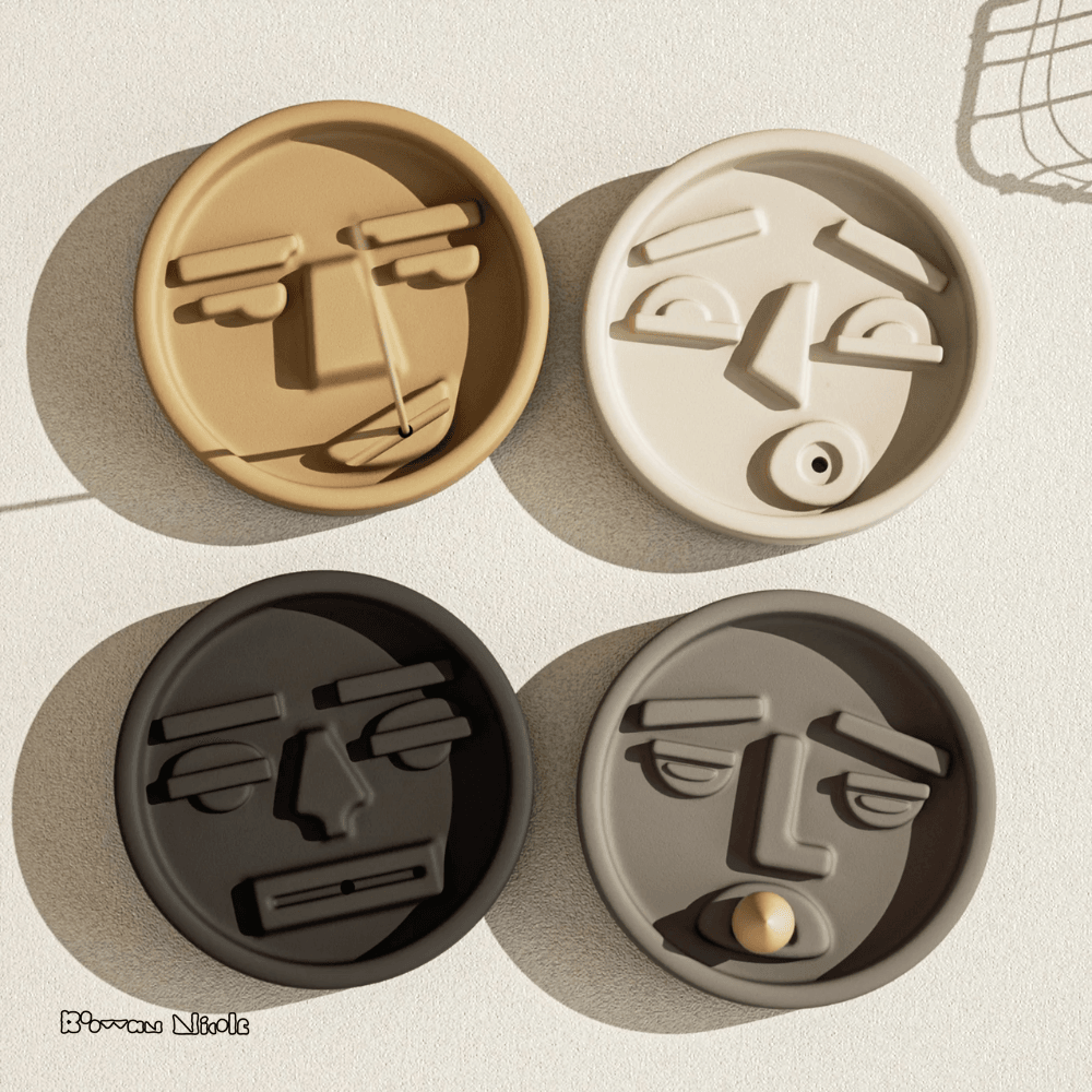 Boowan Nicole: Ugly Face Incense Holder Silicone Mould - BohriAli.com