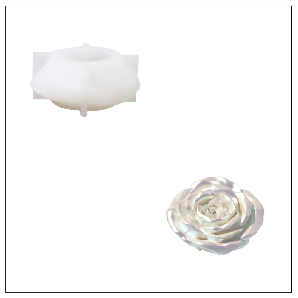 Boowan Nicole: Serene Rose Incense Holder Silicone Mold