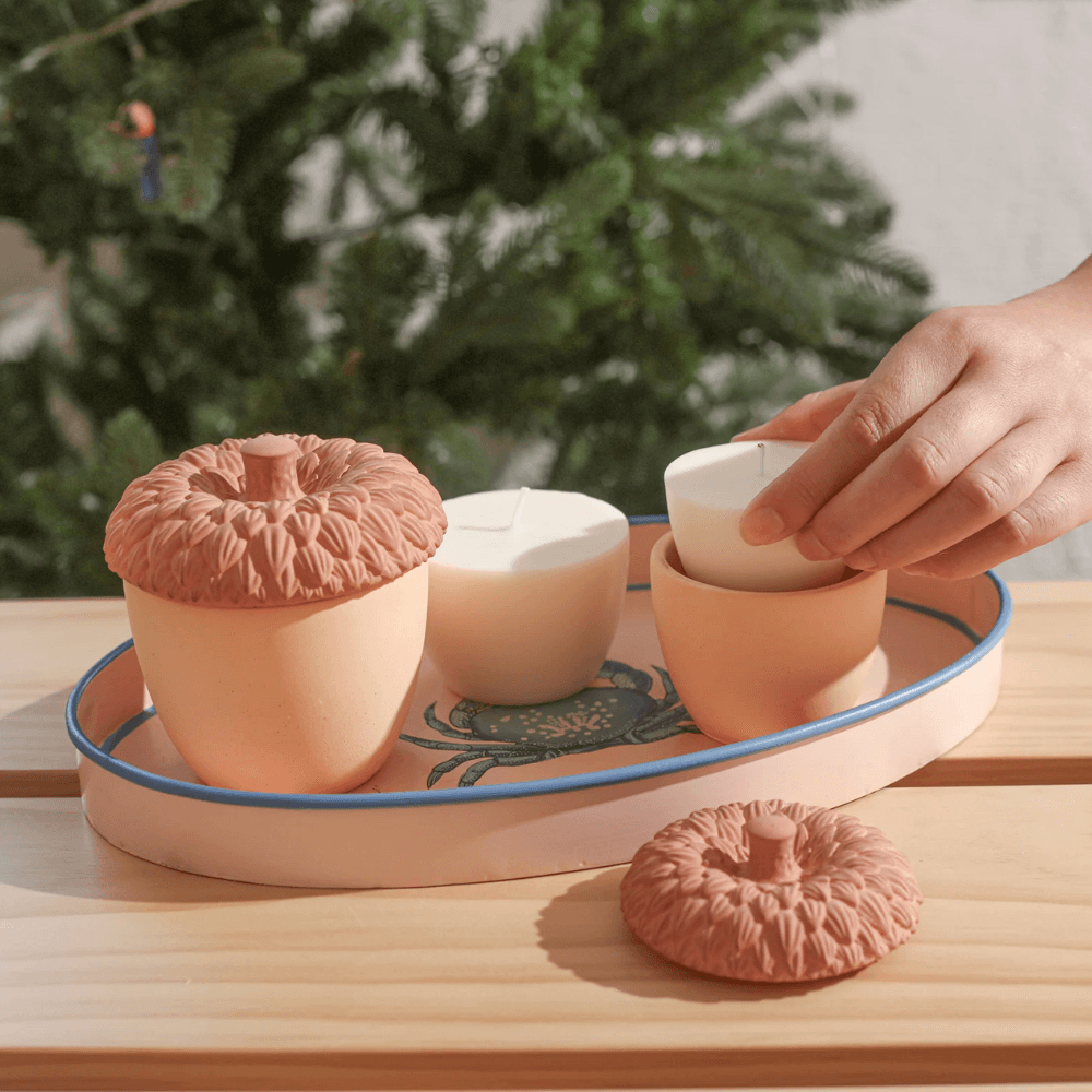 Boowan Nicole: Enchanted Acorn Cottage Candle Jar Mold (3.5 Oz / 7 Oz) - BohriAli.com