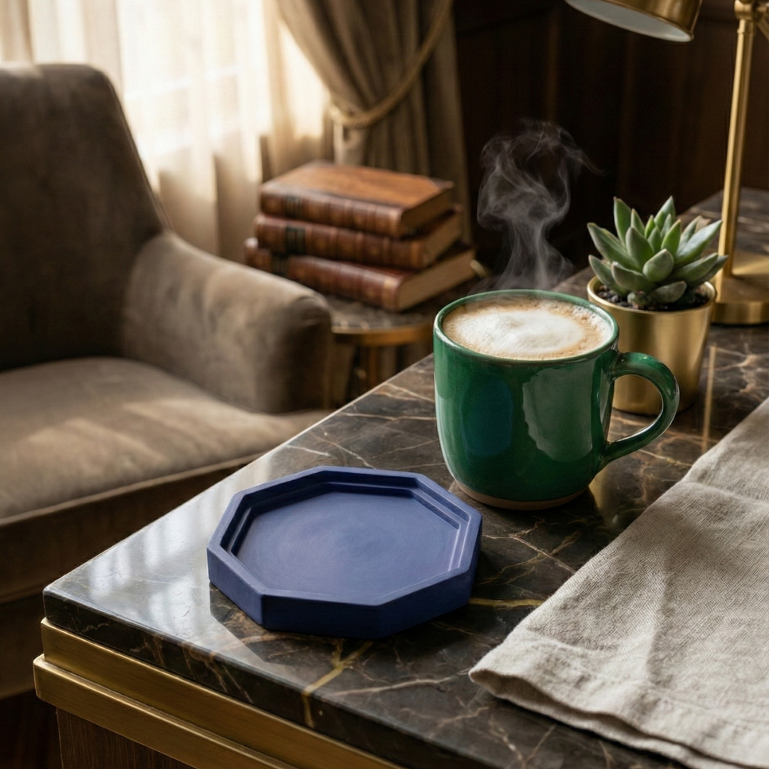 Octagon Trinket Tray Silicone Mould | For Concrete | Jesmonite®️| Resin