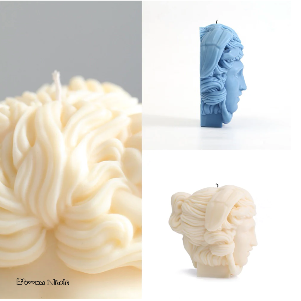 Boowan Nicole: Medusa Candle Silicone Mould