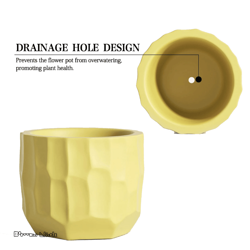 Boowan Nicole: Concrete Sculptural Plant Pot Silicone Mould - BohriAli.com