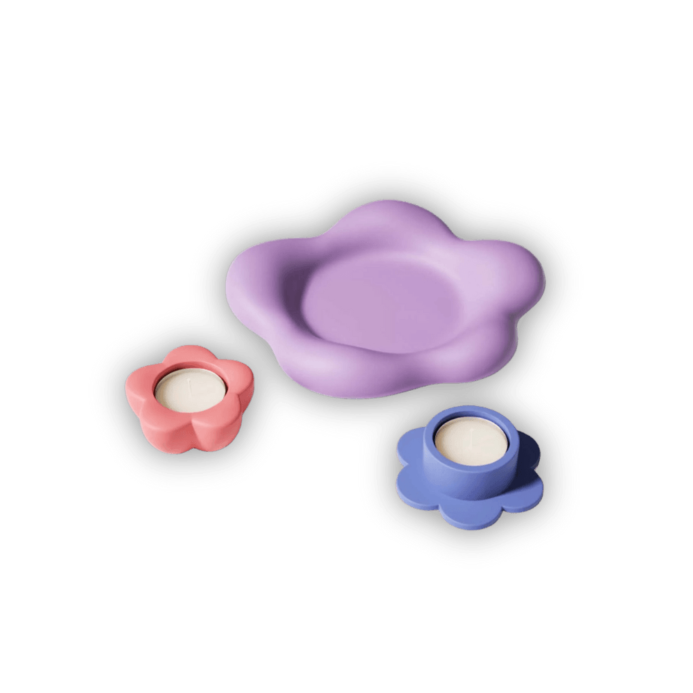 Boowan Nicole: Floral Tea Light Candle Holder Mould - BohriAli.com