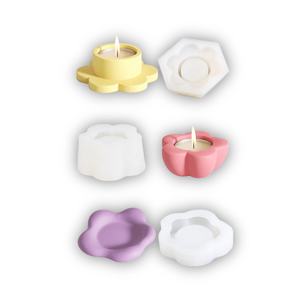 Boowan Nicole: Floral Tea Light Candle Holder Mould - BohriAli.com