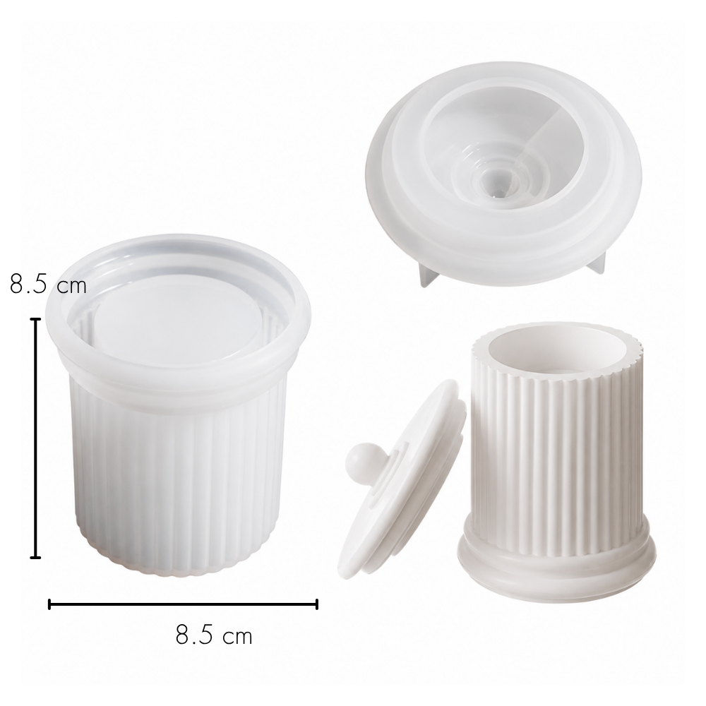 Roman Pillar Storage Jar Silicone Mould | For Concrete | Jesmonite®️