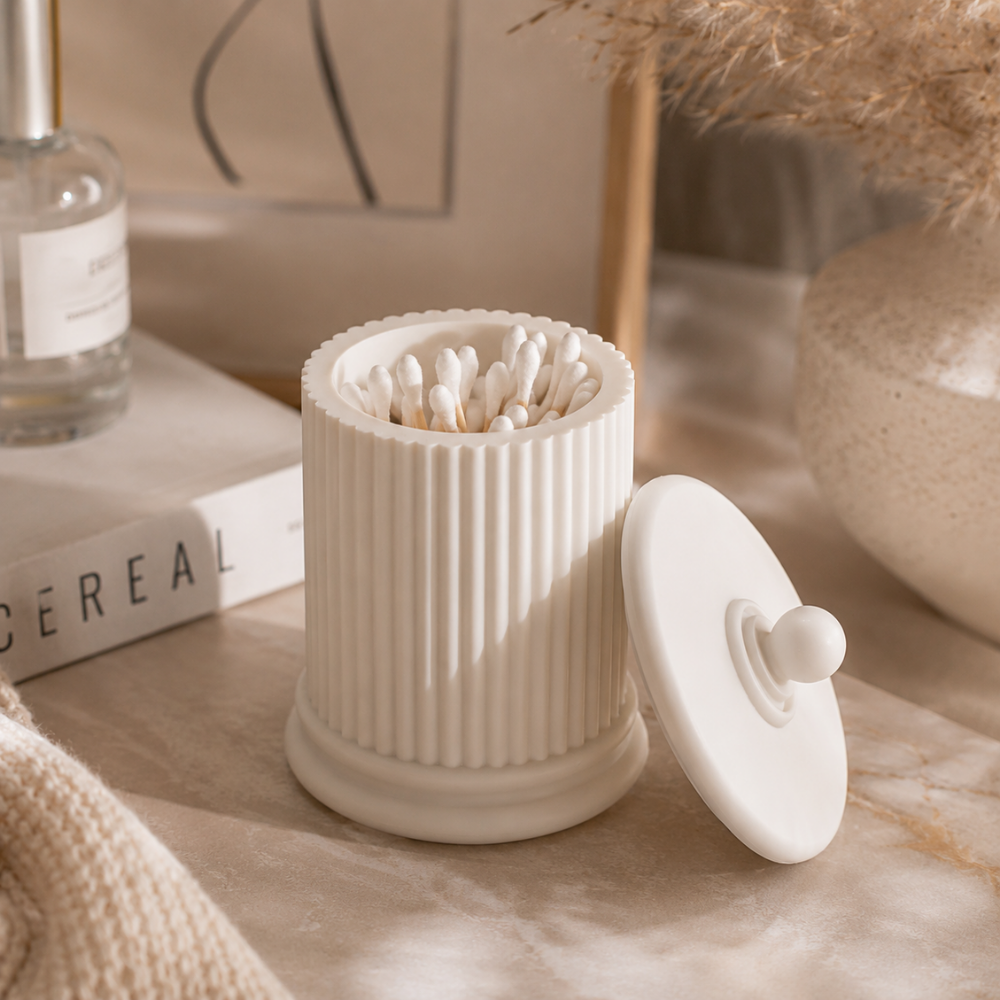 Roman Pillar Storage Jar Silicone Mould | For Concrete | Jesmonite®️