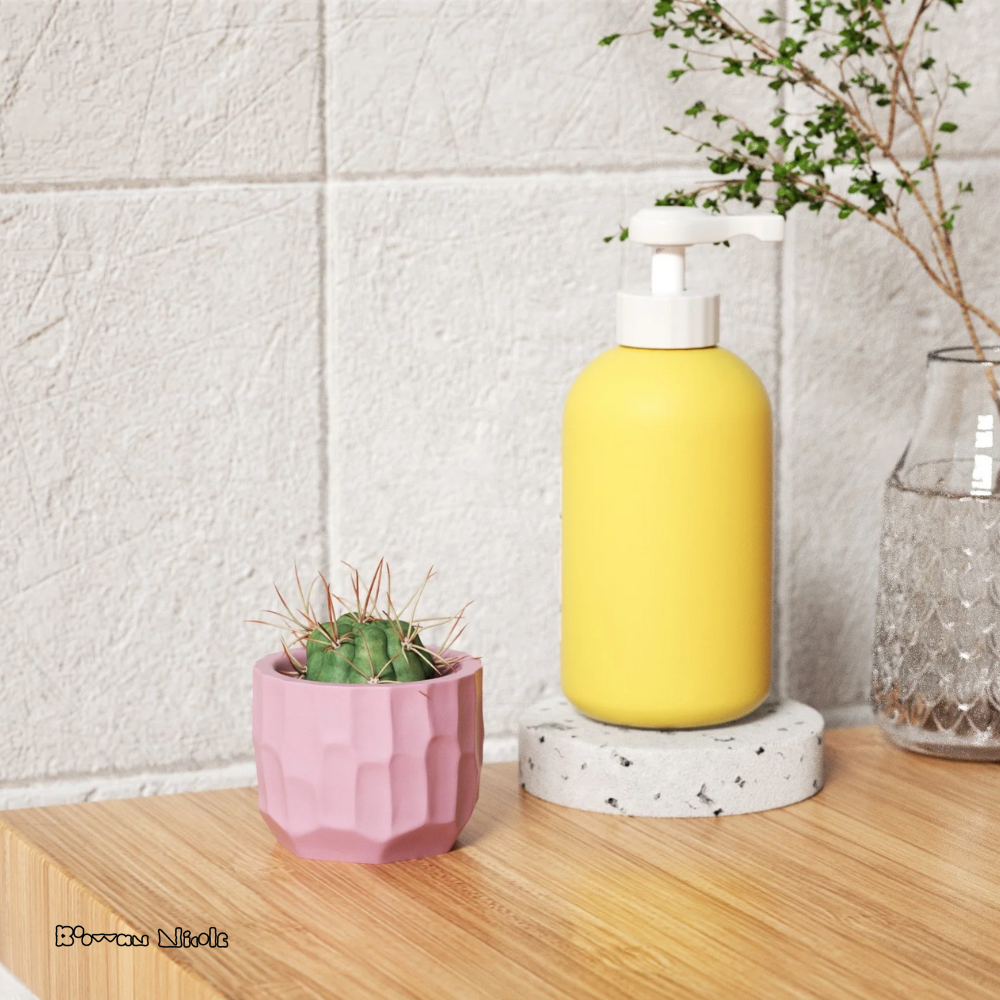 Boowan Nicole: Concrete Sculptural Plant Pot Silicone Mould