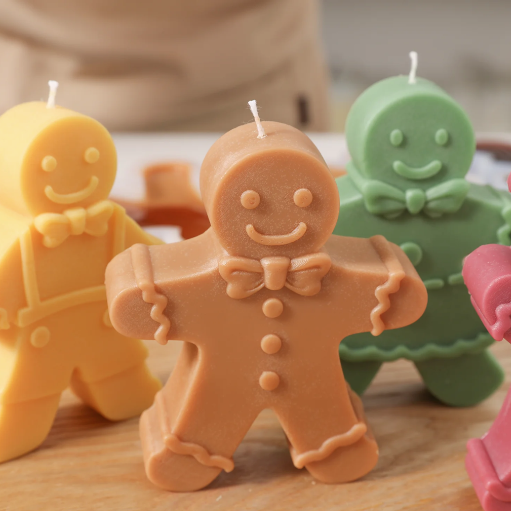 Boowan Nicole: The Gingerbread Baby Silicone Candle Mold