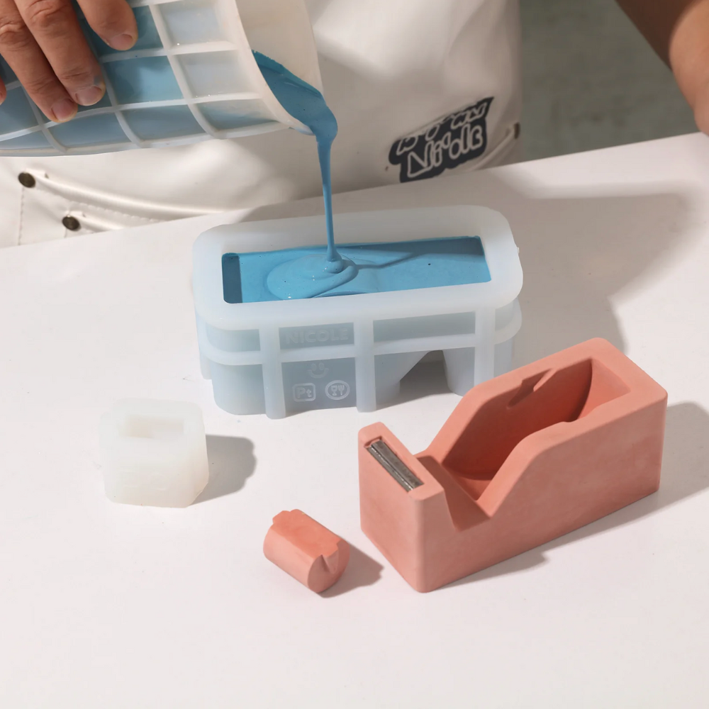Boowan Nicole: Handmade Stationery Office Tape Dispenser Silicone Mould