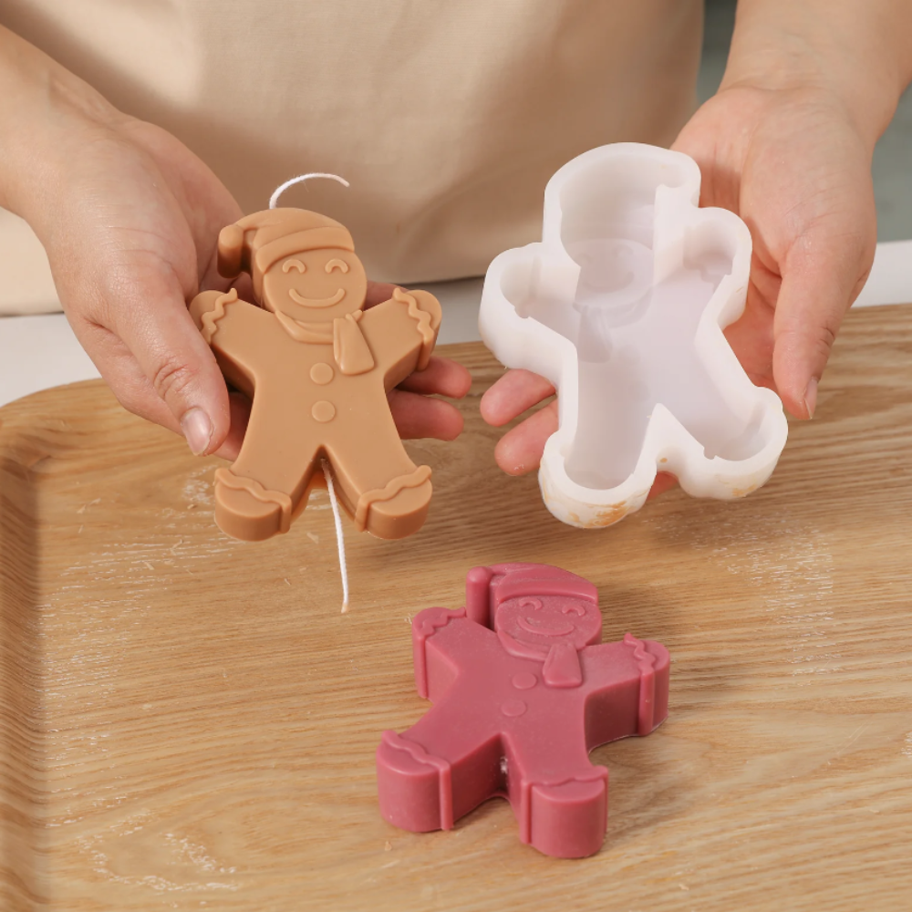 Boowan Nicole: The Gingerbread Baby Silicone Candle Mold