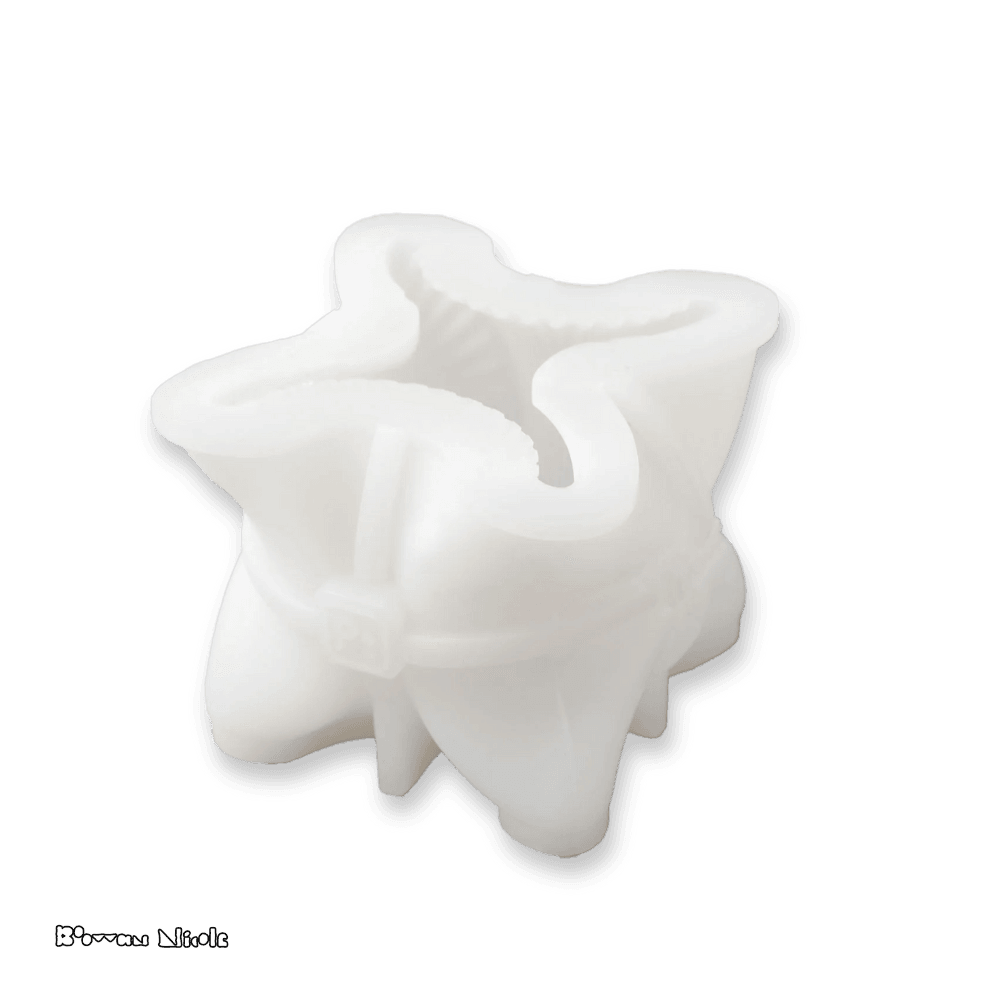 Boowan Nicole: Ribbed Twisted Cube Candle Silicone Mould - BohriAli.com