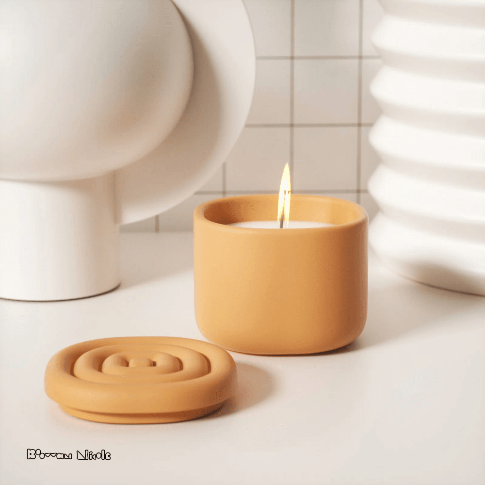 Boowan Nicole: Ripple Candle Jar Silicone Mould - BohriAli.com