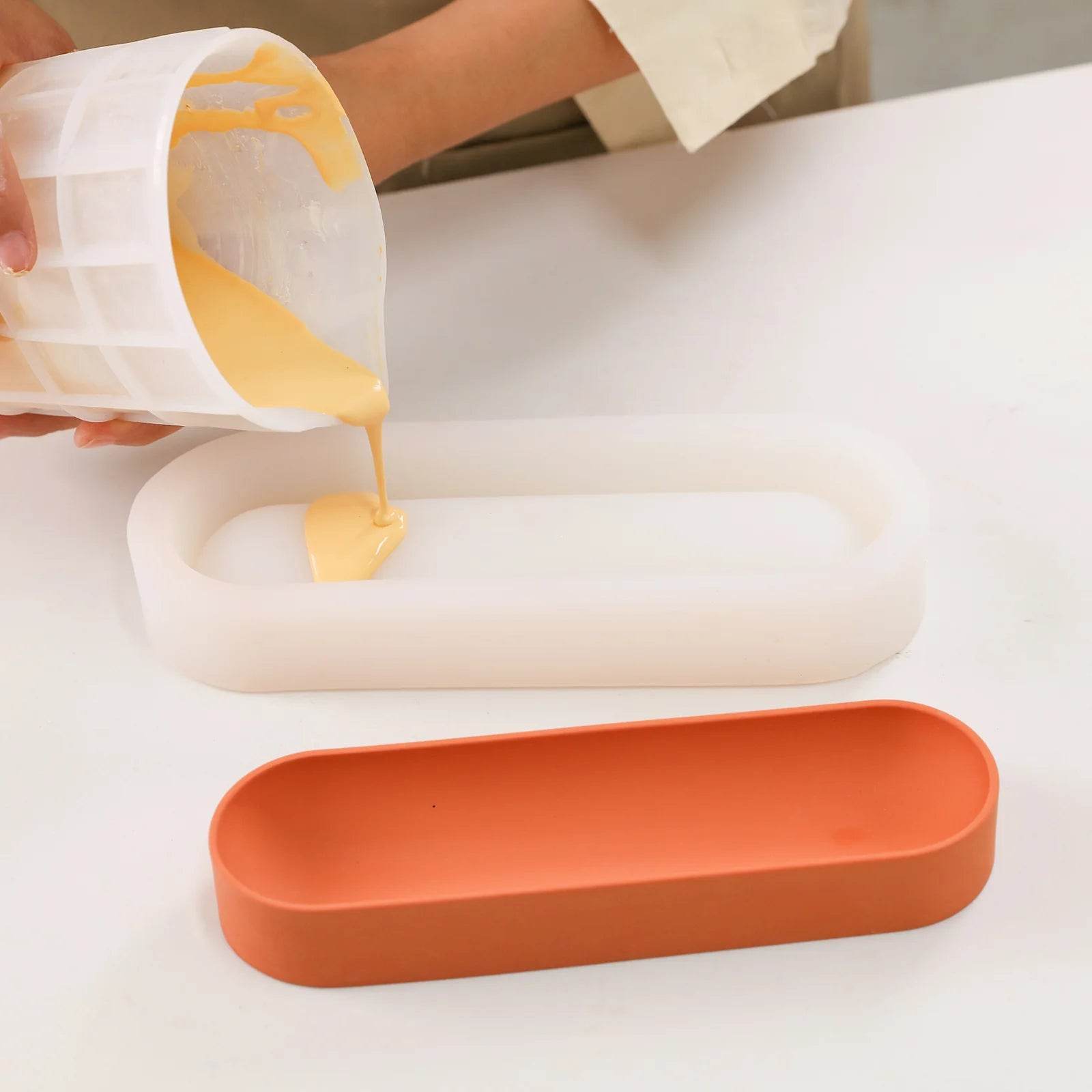 Boowan Nicole: Long Shaped Pen Organizer Silicone Mold - BohriAli.com