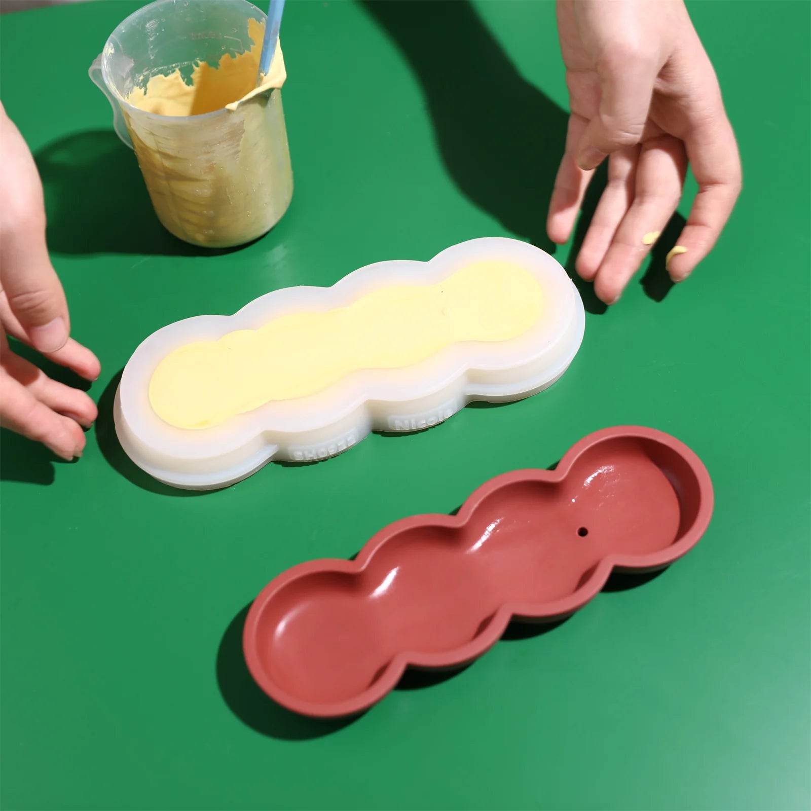 Boowan Nicole: Pea Shape Concrete Incense Holder Silicone Mold - BohriAli.com